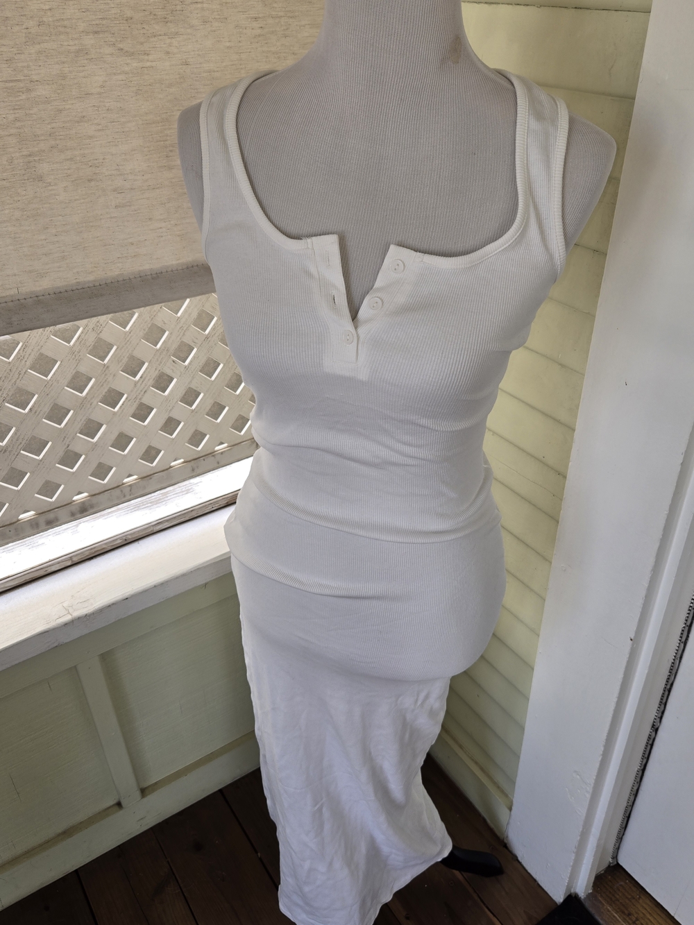 Bump·Biddy White Ribbed Tank Dress - Picture 5 of 5